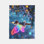 Kerstfee winterbos feestelijke magie fleece deken (Voorkant)