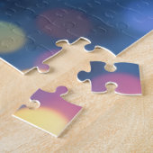 Kerstfee winterbos feestelijke magie legpuzzel (Zijkant)
