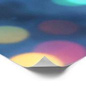 Kerstfee winterbos feestelijke magie poster (Hoek)