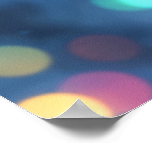 Kerstfee winterbos feestelijke magie poster (Hoek)