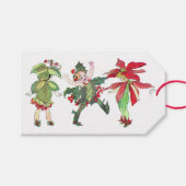 kerstfeeën cadeaulabel (Voorkant (Horizontaal))