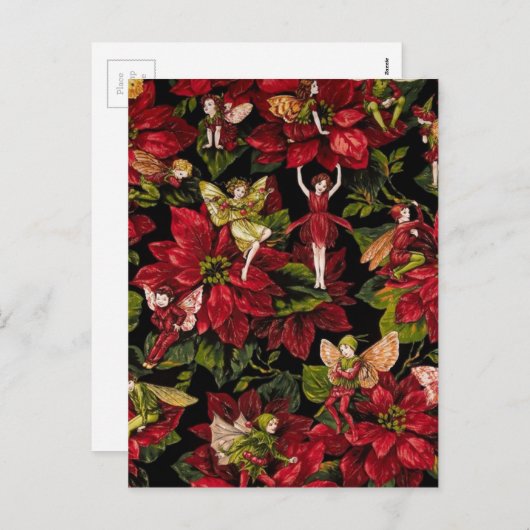 KERSTFEEËN FEESTDAGENKAART (Voorkant / Achterkant)