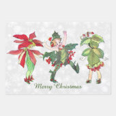 kerstfeeën inpakpapier vel (Voorkant)