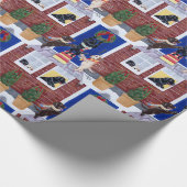 kerstfeeën labradors cadeaupapier (Hoek)