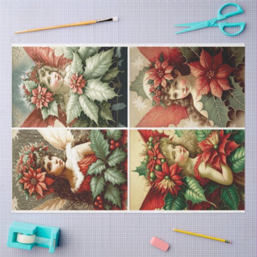 kerstfeeën tissuepapier (Craft)