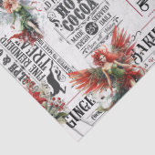 Kerstfeeën & typografie tissuepapier (Detail)