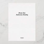 kerstfeest 1896 en kinderen folie feestdagenkaart (Achterkant)