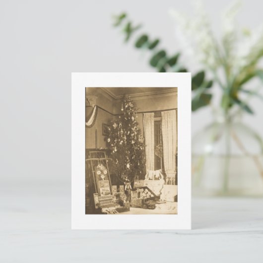 Kerstfeest 1906 feestdagenkaart (Staand voorkant)