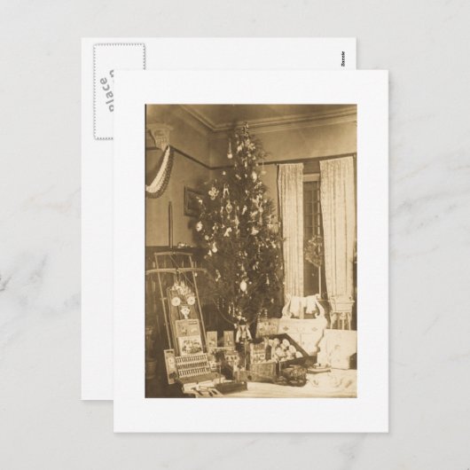 Kerstfeest 1906 feestdagenkaart (Voorkant / Achterkant)