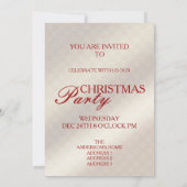 Kerstfeest 1 - Uitnodiging Kaart (Achterkant)