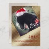 Kerstfeest 1 - Uitnodiging Kaart (Voorkant / Achterkant)