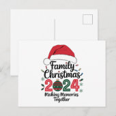 Kerstfeest 2024 samen herinneringen maken briefkaart (Voorkant / Achterkant)