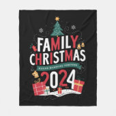 Kerstfeest 2024 samen herinneringen maken fleece deken (Voorkant)