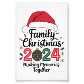 Kerstfeest 2024 samen herinneringen maken foto afdruk (Voorkant)