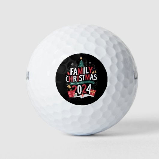 Kerstfeest 2024 samen herinneringen maken golfballen (Voorkant)