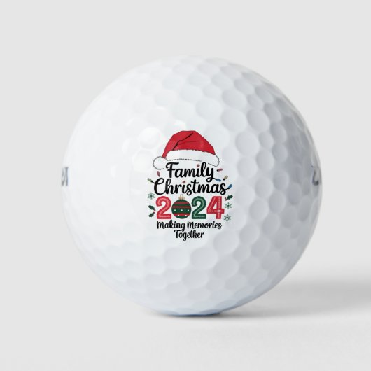 Kerstfeest 2024 samen herinneringen maken golfballen (Voorkant)