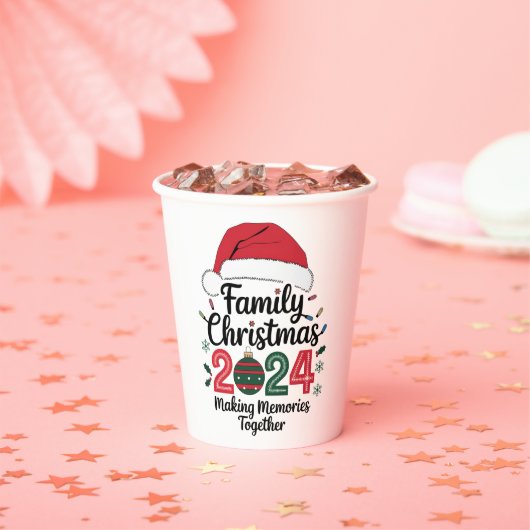 Kerstfeest 2024 samen herinneringen maken papieren bekers (Insitu)