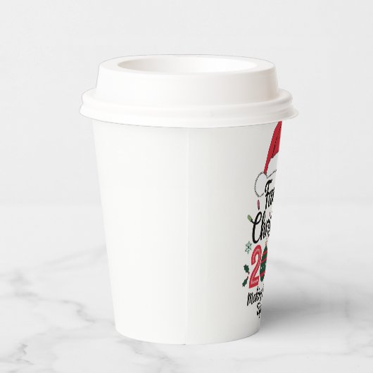 Kerstfeest 2024 samen herinneringen maken papieren bekers (Rechts)