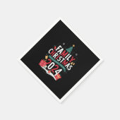 Kerstfeest 2024 samen herinneringen maken servet (Hoek)