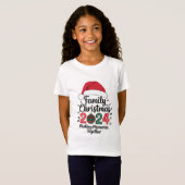 Kerstfeest 2024 samen herinneringen maken t-shirt (Voorkant volledig)