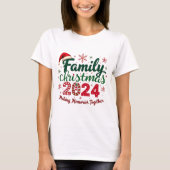 Kerstfeest 2024 samen herinneringen maken t-shirt (Voorkant)