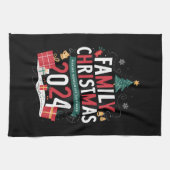 Kerstfeest 2024 samen herinneringen maken theedoek (Horizontaal)