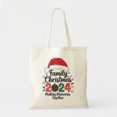 Kerstfeest 2024 samen herinneringen maken tote bag (Voorkant)