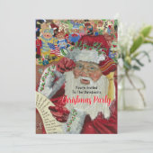 Kerstfeest 2025 twee keer gecontroleerd kaart (Staand voorkant)