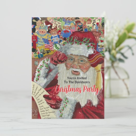 Kerstfeest 2025 twee keer gecontroleerd kaart (Staand voorkant)