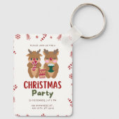 Kerstfeest 25 december om 20.00 uur Sleutelhanger (Achterkant)