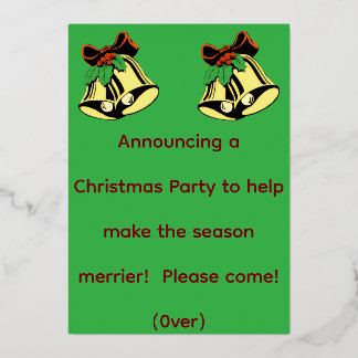 Kerstfeest Aankondiging