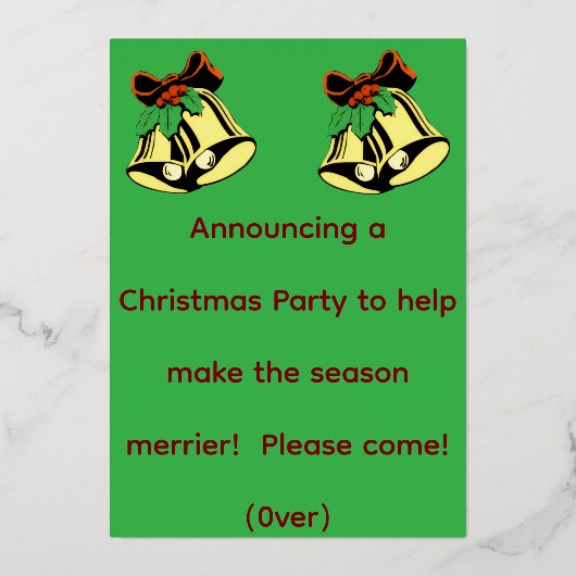 Kerstfeest Aankondiging (Voorkant)