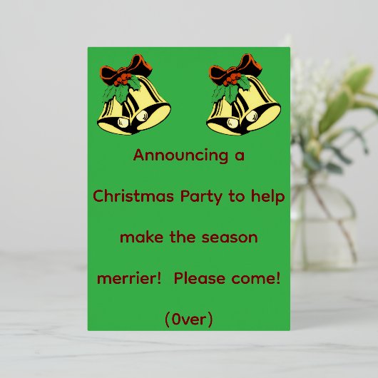 Kerstfeest Aankondiging (Staand Voorkant)