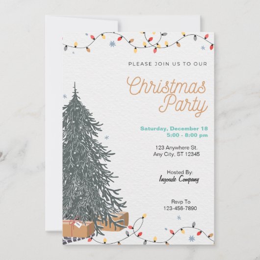 Kerstfeest Aankondiging Bomen Feest Kerstmis  (Voorkant)