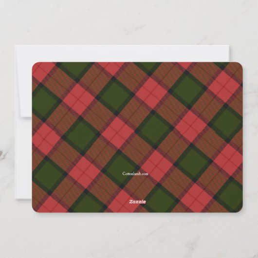 Kerstfeest: Aankondiging kerstfeest (Achterkant)