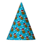 Kerstfeest Aardappelen met Kerstmannen Mutsen Feesthoedjes (Links)