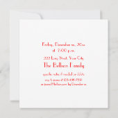 Kerstfeest, Action Painting Art Kaart (Achterkant)