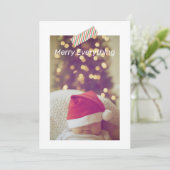 kerstfeest Alles foto's gepersonaliseerde Kaart (Staand voorkant)