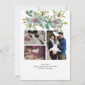 kerstfeest Alles foto's gepersonaliseerde Kaart (Achterkant)