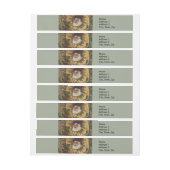 kerstfeest Antiek Holly Adreslabel Wikkel (Vel)