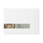 kerstfeest Antiek Holly Adreslabel Wikkel (Voorkant)