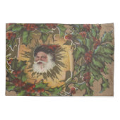  kerstfeest Antiek Holly Kussensloop (Achterkant)