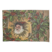  kerstfeest Antiek Holly Kussensloop (Voorkant)