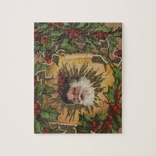  kerstfeest Antiek Holly Legpuzzel (Verticaal)