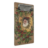 kerstfeest Antiek Holly Mini Klembord (Schuin)