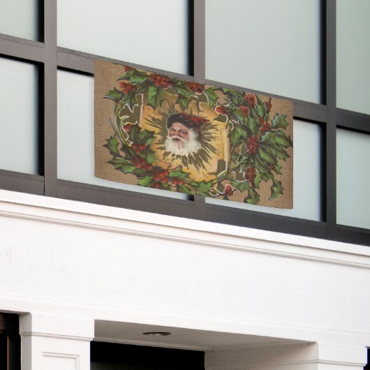  kerstfeest Antiek Holly Spandoek (Buitenkant Gebouw)