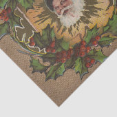  kerstfeest Antiek Holly Tissuepapier (Detail)