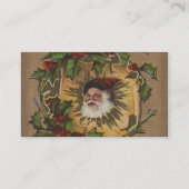  kerstfeest Antiek Holly Visitekaartje (Achterkant)