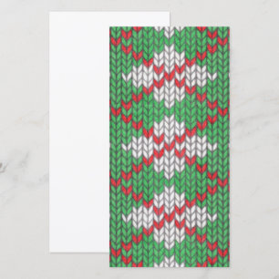 KERSTFEEST ARGYLE TRUI 8x4 Plat kaartje / Verticaa Feestdagenkaart