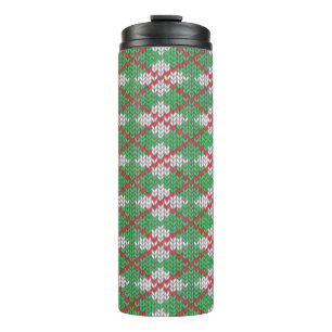 KERSTFEEST ARGYLE TRUI Thermische Tumbler Thermosbeker